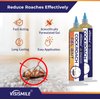 Roach Gel Bait Indoor and Outdoor: Cockroach Killer Repellents for German Cockroaches, Small Roaches – Cockroach Deterrent for Homes and Kitchens – Pet Safe Roach Control 4-Tubes
