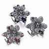 ISKYBOB Set of 3 Vintage Metal Jaw Clips Rhinestone Hair Claw Clip Hair Accessories for Women