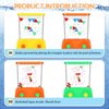 Gejoy 4 Pieces Water Games Handheld Stocking Stuffers for Kids Mini Waterful Ring Toss Retro Pastime Toys Car Games Christmas Party Favor for Kids Adults Gifts(Sport Style)
