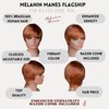 Melanin Manes Layered Pixie Cut Short Wig With Bangs Tapered Style 100% Brazilian Human Hair Honey Blonde 30 180% Density Glueless Machine Made With Razor Comb With Wig Cap Adjustable Cap