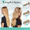 Ukira Blonde Clip in Hair Extensions Real Human Hair, 18 Inch 70g 7pcs Balayage Hair Extensions Mixed Bleach Blonde Ntural Straight Blonde Remy Human Hair Extensions Clip ins for Women