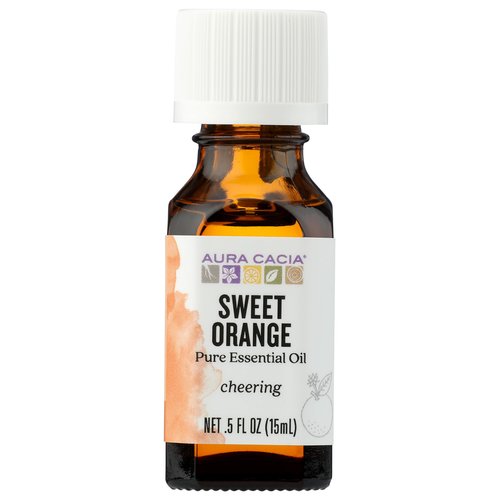 Aura Cacia 100% Pure Essential Oil Brightening Orange Sweet (citrus Sinensis) - 0.5 Oz