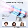 Hair Dryer, High-Speed Ionic Low Noise Blow Dryer with Brushless Motor for Fast Drying Cool-Shot Thermo-Control Hair Blow Dryer with Magnetic Nozzle for Home Travel Salon Bonus Box Included