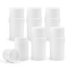 6 Pcs 30ml/1oz Empty Deodorant Containers Twist-Up Stick Tube Round Deodorant Holder for Heel Balm Lotion Bar Crayon Chapstick Homemade Lipstick - White