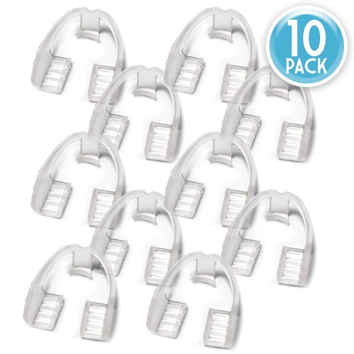Alayna Kids Mouth Guard for Grinding Teeth - 10 PK Night Guard for TMJ Bruxism Teeth Clenching, No Boiling or Molding - for Upper or Lower Jaw - Ready to Use Childrens Dental Guard for Pain Relief