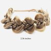 TOECWEGR Hair Braid Headband Classic Chunky Plaited Braid Fishtail Gourd Shape Elastic Synthetic Wigs Braids Headband Trendy Girls Women Accessories (light sand blonde)