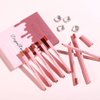 Dulele High Pigmented Matte Lip Liner Set, 12 Colors Creamy Velvet Lip Liner Pencil, Waterproof Non-marking Lipstick Pen Lip Makeup for Daily/Travel/Party/Work