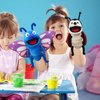 JUSTQUNSEEN Hand Puppet Realistic Plush Puppet 13",Insect Animal Puppets for Kids Insect Stuffed Animal Hand Puppet with Moveable Mouth,Soft Stuffed Insect Puppet Story Toy Puppets Role Play Show Game