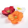 Vividsun Hawaiian Flower Hair Clips 3.1 Inch Artificial Flower Clip for Wedding Party Beach (Colorful)