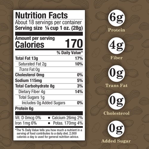 Virginia Diner - Gourmet Natural Deluxe Nut Mix (Virginia Peanuts, Almonds, Cashews, Pecans, Pistachios & Brazil Nuts), 18 Ounce Tin