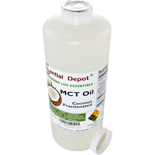 Coconut Oil - Fractionated - MCT Oil - 1 Quart - 32 oz - Food Grade - safety sealed HDPE container with resealable cap