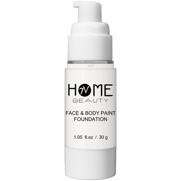 7V Home Beauty White Face Paint, Body Paint & Foundation Makeup Non-Toxic Special Effect SFX Makeup Kit,Halloween Costume Cosplay (1.05 fl.oz, White)