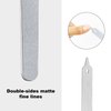 6Pcs Metal Nail Files Nail File Diamond Dust for Natural Nails Stainless Steel Nail Files with Pointed Tip Non Slip Handle Fingernail Files Diamond Nail File for Salon and Home, 8 Inches
