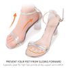Urwalk Ball of Foot Cushions for High Heels, Non-Slip Comfortable Forefoot Pads Metatarsal Pads All Day Pain Relief, Toe Cushions for Forefoot - 3 Pairs (Transparent + Black + Beige)