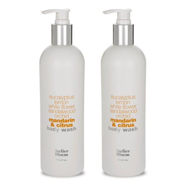 Atelier Bloem Mandarin & Citrus Purifying Body Wash - Kimpton Hotel Collection - Bath & Body - Eucalyptus, Lemon, Sandalwood, Orchid, Mandarin & Citrus - 16 oz. (Set of 2)