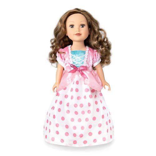 Little Adventures Bo Peep Doll Dress - Doll Not Included - Machine Washable Child Pretend Play and Party Doll Clothes with No Glitter
