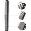 8 Packs Fine Cutting Comb Carbon Hairdressing Comb Heat Resistant Barber Comb for Most Hair Types 8 Packs