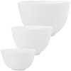 3Pcs mask bowl facial care bowl lip balm making kit DIY bowl serve bowls silicone prep bowls mixing bowl cream applicator beauty salon bowl lips dipping sauce bowl white