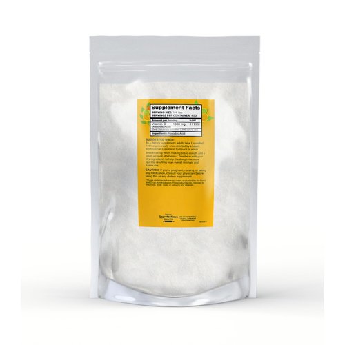 Unpretentious Vitamin C Powder Baker (1 lb) Ascorbic Acid, Resealable Bag