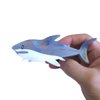 Novelty Big White Shark Hair Clip,Acetate Hair Clip,Big Claw Clip for Women,Greyblue, 1 Count (Pack of 1)