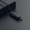 QGJNSGC Sunflower Celtic Urn Necklace Cylinder Bar Urn Necklace for Ashes Pendant Necklace Keepsake for Ashes Memory Keepsake Cremation Jewelry (Black)