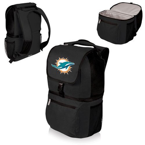 Black Miami Dolphins Zuma Cooler Backpack