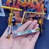 YuanHolumid Gold Mini Finger Scooter Two Wheel Scooter Educational Finger Scooter Bike Plastic Fingerboard Skateboard Simulation Finger Boards and Finger Bikes