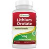 Best Naturals Lithium Orotate 5 mg 180 Capsules - Non GMO - Gluten Free