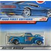 Hot Wheels - 1998 First Editions - 1940 Ford Pickup - Die Cast - #20 of 40 Cars - Blue Metallic Paint - Collector #654 - Limited Edition - Collectible 1:64 Scale