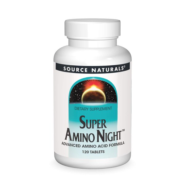 Source Naturals Super Amino Night - Advanced Amino Acid Formula - 120 Tablets