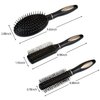 3 Pcs Anti-Static Massage Oval Comb Round Hair Brush Vent Hair Brush Detangling Brush Paddle Brush for Women Men Kid All Wet or Dry Hair's Detangle, Massage, Add Shine