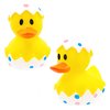 The Dreidel Company Happy Easter Rubber Duck Toy Bunny Rabbit Duckies for Kids Easter Eggs, Bath Birthday Gifts Baby Showers Summer Beach and Pool Activity, 2" (12-Pack)