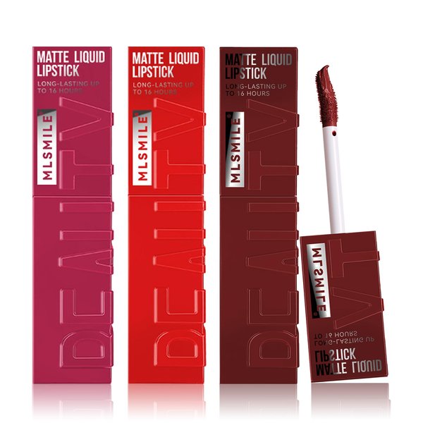 QIUFSSE Matte Liquid lipstick Set for Women High Pigmented Lip Stain Long Lasting Waterproof Smudgeproof Lip Gloss Professional Daily Lip Makeup-Set B