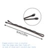 Dofash 5CM /2IN Black Bobby Pins Work Well to Keep Hairstyles in Place Bulk Hair Clips For Hair Salon 260PCS (Black)