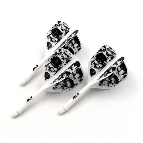 CUESOUL Dart Flights White with pattern design