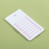 Acrylic Eyelash Extension Pallet, Grafting False Eyelash Organizer Extension Pad Lash Tray Adhesive Glue Palette Individual Holder (White B 4.72x2.75inch)