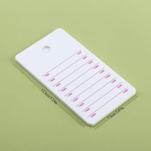 Acrylic Eyelash Extension Pallet, Grafting False Eyelash Organizer Extension Pad Lash Tray Adhesive Glue Palette Individual Holder (White B 4.72x2.75inch)