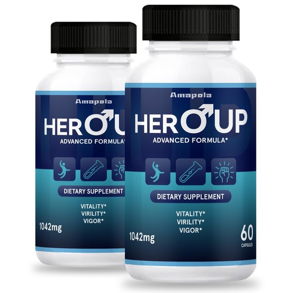 Amapola Hero Up - Hero Up Capsules (2 Pack, 120 Capsules)