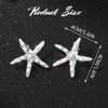 BARTOSI Starfish Hair Clips Silver Pearl Hair Barrettes Crystal Hair Pin Bride Wedding Hair Pieces Mermaid Hair Accessories for Women and Girls (Pack of 2)