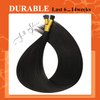Full Shine Itip Human Hair Extensions 22 Inch I Tip Straight Hair Extensions Off Black Pre Bonded Hair Extensions Stick Tips Hair Extensions 40 Garms 50 Strands Cold Fusion Hair Extensions