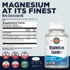KAL Magnesium Taurate 400mg Plus CoEnzyme Vitamin B6, Chelated Magnesium Supplement, Healthy Muscle Function, Nerve and Heart Health Support, Gluten Free, Vegan, 60-Day Guarantee, 45 Serv, 90 Tablets