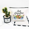 Charmoly Grandma Gifts Best Grandma Ever Makeup Bag Mother's Day Gifts Grandmother Birthday Gifts Nana Gift for Mom from Granddaughter