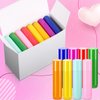 128 Pieces Lip Balm Tubes 5 ml Refillable Rotatable Plastic Lipstick Tubes Empty Lip Gloss Balm Containers DIY Lip Gloss Balm Tube Holder for DIY Cosmetic, 8 Colors