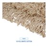 Boardwalk BWK1360 60 in. x 5 in. Hygrade Cotton Industrial Dust Mop Head - White