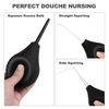 RANEU Enema Bulb Douche Enema Kit for Women & Men with 3 Nozzles (Black, 4 Piece Set)