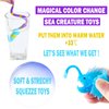 Color Changing Mold Free Bath Toys for Toddlers Kids, Color Change Sea Creatures Ocean Animal Toys & Glow in The Dark Toy with Bath Book(13 Pack), Water Table Toys Rubber Fish Toys for Kids Bathtub