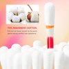 SWETIYOU Lip Tint Cotton Swab, 20 Pcs Waterproof Non-Stick Cotton Swab Lipstick Long Lasting Q Tip Lip Tint Stain, Cute Lip Makeup Products(Pitaya)