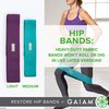 Gaiam Restore Booty Bands Resistance Loops Hip Band Circle, Set of 2 Elastic Glute Bands for Women & Men in Progressive Resistance for Legs, Butt, Thigh, Squats, Ankle, Exercise Guide Included