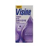 Visine Dry Eye Relief Tired Eye Lubricant Eye Drops, Moisturizing & Soothing Sterile Drops for Irritated, Dry & Tired Eyes Due to Screen Time Irritation, Polyethylene Glycol, 0.5 fl. Oz (Pack of 3)