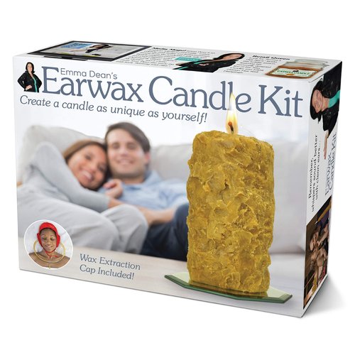 Prank-O Earwax Candle Kit Gag Gift Empty Box, Birthdays, Wrap Your Real Present in a Convincing and Funny Fake Gift Box, Practical Joke for Birthday Presents, Holidays, Parties